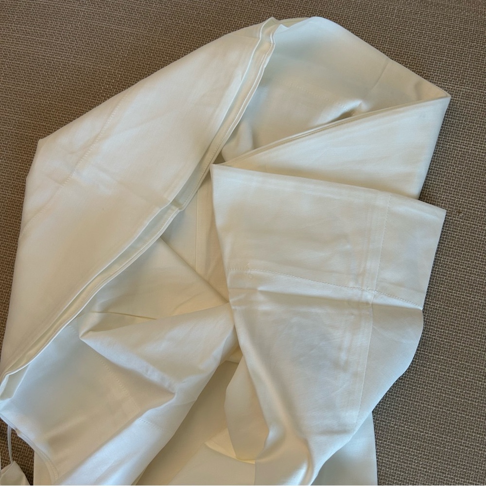 BEST Reformation Laguna Two Piece Set White Ivory Cotton French Midi Classic - Picture 11 of 15
